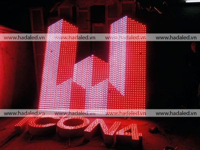 Lắp đặt Logo trên nóc tòa nhà cao tầng