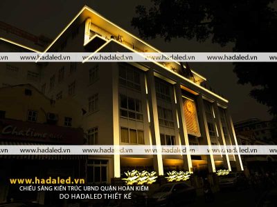 Thiết kế chiếu sáng kiến trúc trụ sở ủy ban