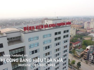 thi công bảng hiệu Bệnh viện Đa khoa Phương Đông