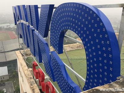 thi công logo tòa nhà Danko Group