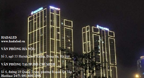 led trang trí mặt tiền tòa nhà
