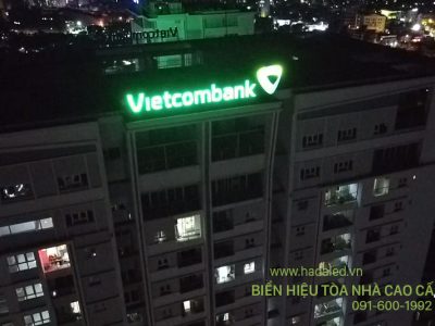 thi công bộ chữ ngân hàng Vietcombank Đồng Nai