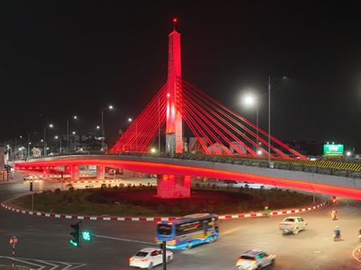 Chiếu sáng mỹ thuật cầu vượt