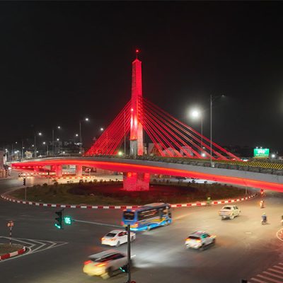 Chiếu sáng mỹ thuật cầu vượt