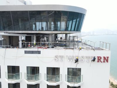 Thi công biển hiệu tòa nhà do Hadaled thực hiện