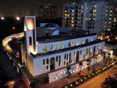 Thi công đèn Led chiếu sáng kiến trúc mặt tiền