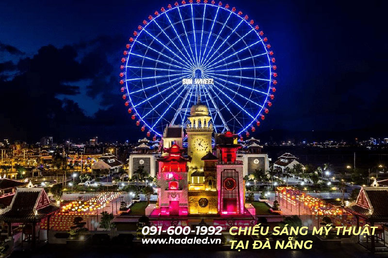 Chieu sang my thuat ven bien Da Nang