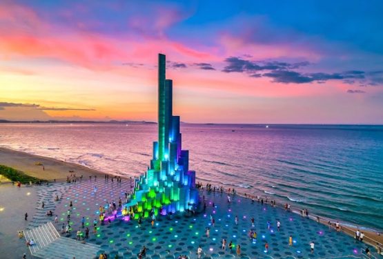 Đèn Led trang trí tòa nhà tại Tây Nguyên