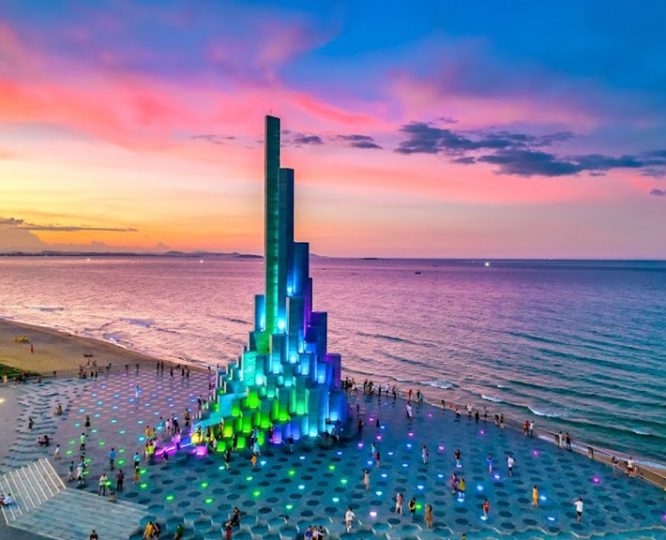 Đèn Led trang trí tòa nhà tại Tây Nguyên