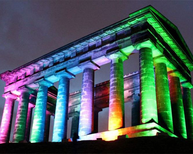 Đèn Led trang trí tòa nhà tại Miền Tây