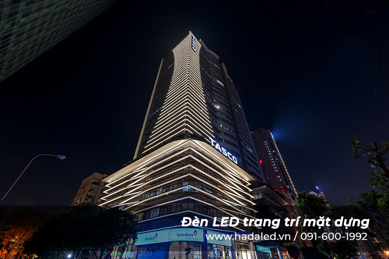 Đèn Led Trang Trí Tòa Nhà Giải Pháp Nâng Tầm Giá Trị Kiến Trúc Và Thương Hiệu 7 Hieu ung Led mat dung ban dem