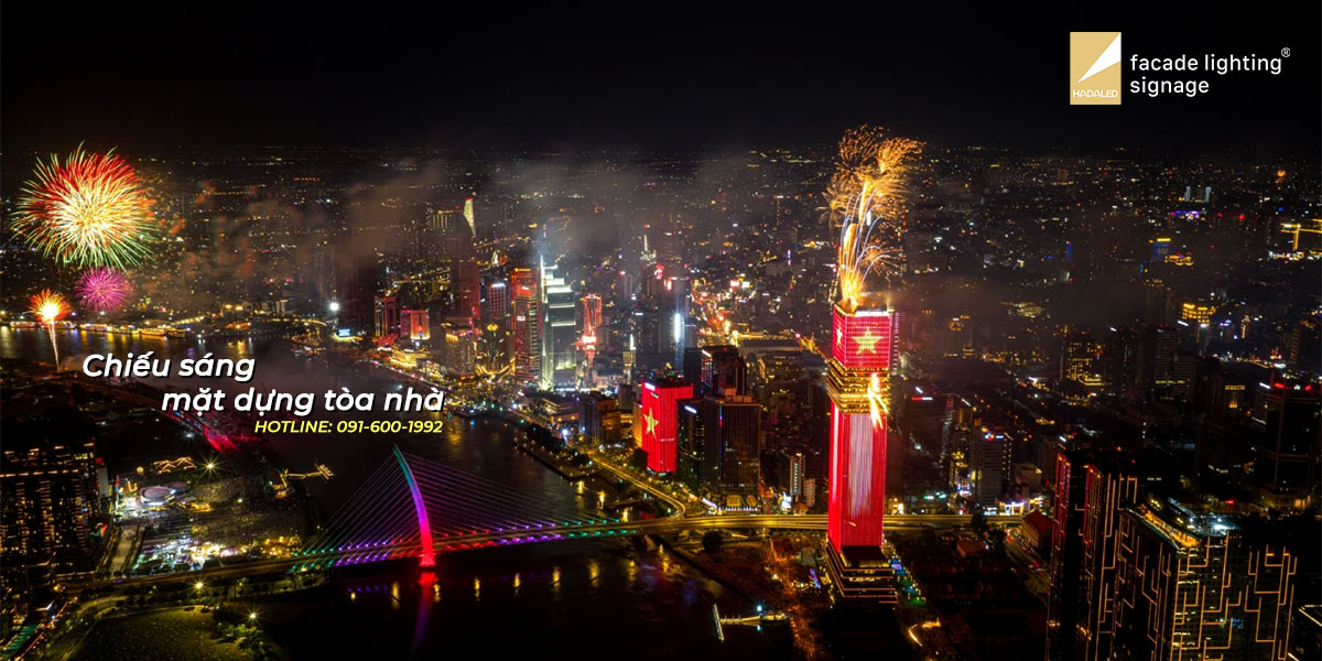 Chiếu sáng mặt dựng tòa nhà