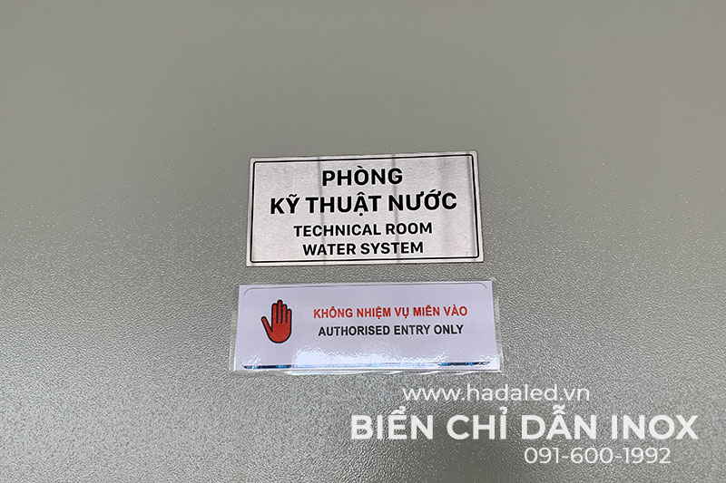 Biển Chỉ Dẫn Chung Cư Udic Westlake Bằng Inox 304 Ăn Mòn 20 Biển phòng kỹ thuật