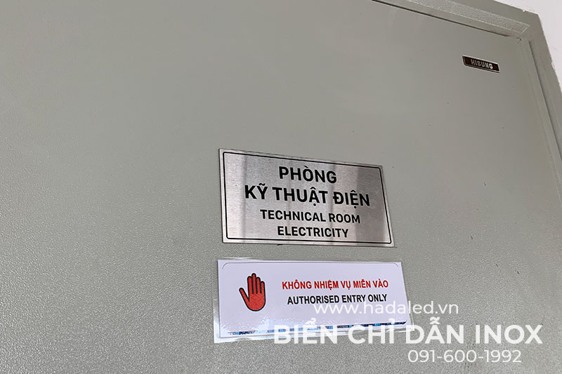 Biển Chỉ Dẫn Chung Cư Udic Westlake Bằng Inox 304 Ăn Mòn 16 Biển phòng kỹ thuật